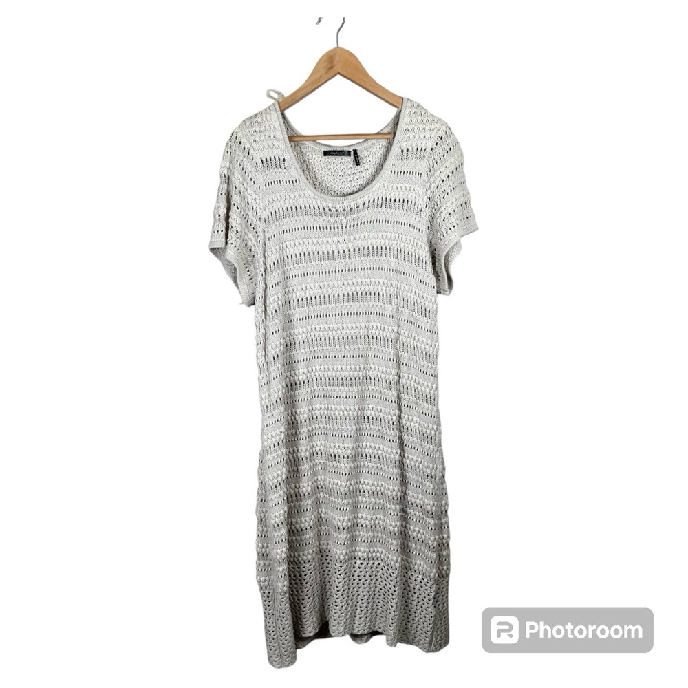 Daisy Fuentes Women’s Cream Lace Knit Dress Size 2x